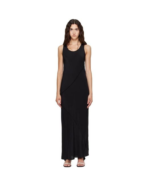 Baserange Black Lava Maxi Dress