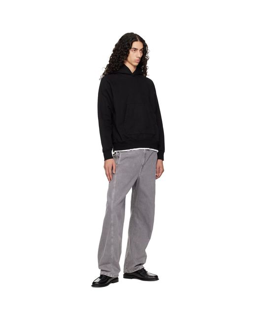 Lady White Co. Black Super Weighted Hoodie for men