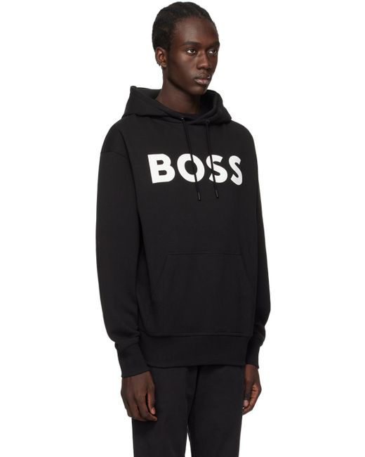Boss Black Bonded Hoodie for men