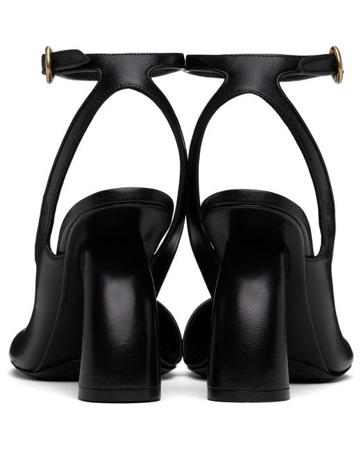 Dries Van Noten Black Asymmetric Heels