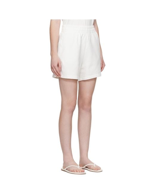 Anine Bing White Off- Kam Shorts