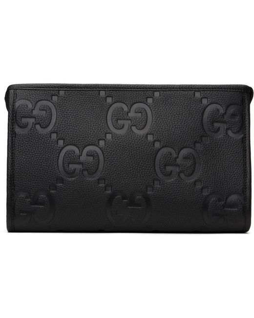 Gucci Black Jumbo gg Pouch for men