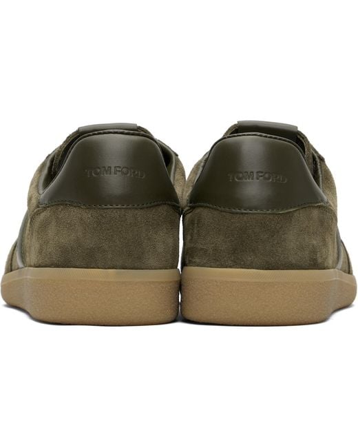 Tom Ford Black Suede Archer Sneakers for men