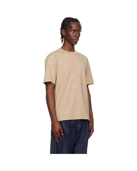 HUGO Blue Relaxed-Fit Logo-Print T-Shirt for men