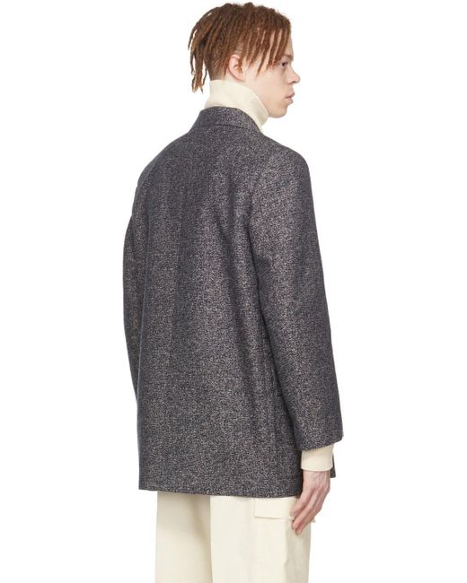 メンズ Jil Sander Ssense限定 ブルー コットン コート Multicolor