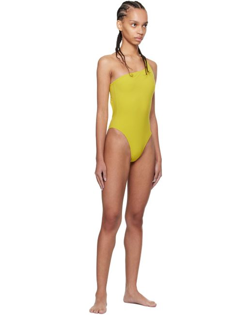 Isabel Marant Black Yellow Sage Swimsuit