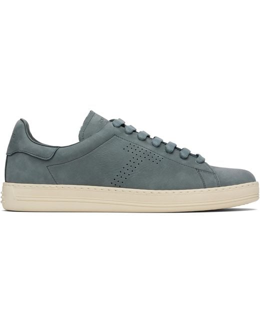 Tom Ford Black Nubuck Warwick Sneakers for men