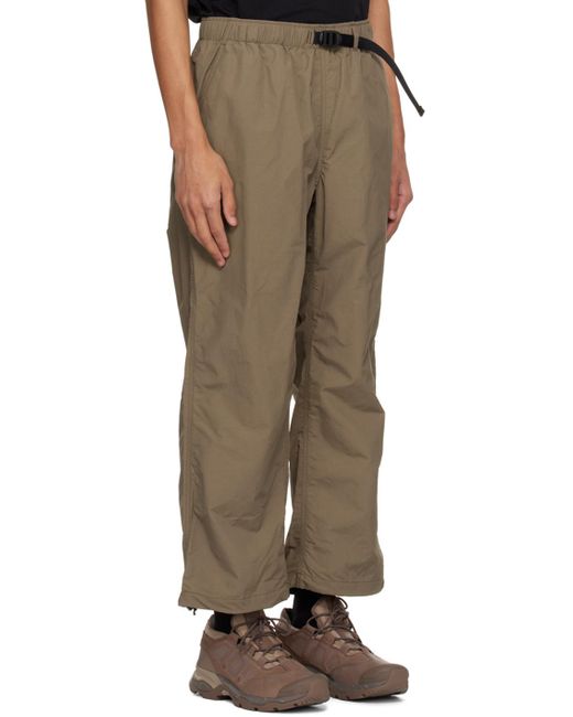 Goldwin Natural Win Taupe Wind Light Trousers for men