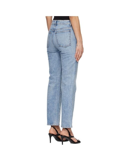Khaite Blue Abigail Stretch Jeans