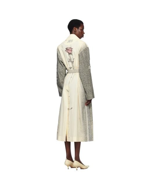Jean Paul Gaultier Black Off- 'The Multi-Tattoo' Trench Coat