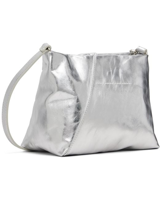 MM6 by Maison Margiela Gray Triangle Folded Bag