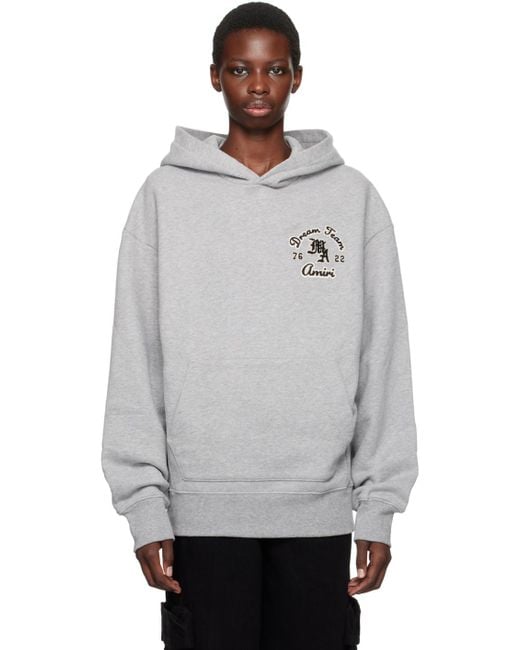 Amiri Dream Team Hoodie in Grey Lyst UK