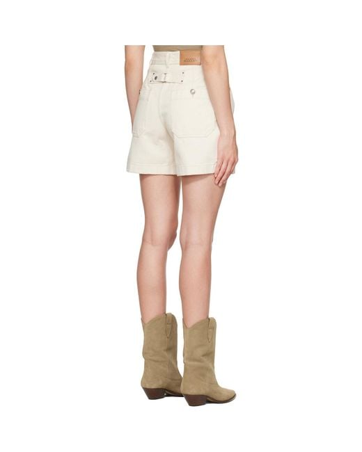 Isabel Marant White Off- Eveja Shorts