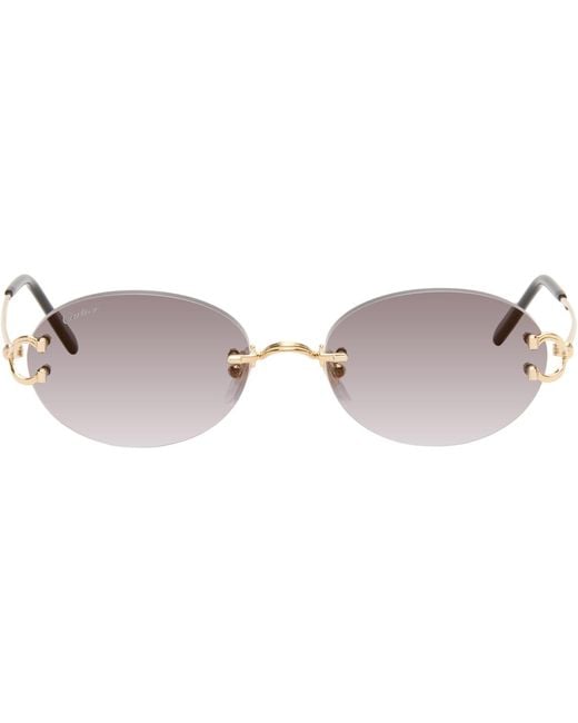 Cartier Black Classic C Motif Sunglasses