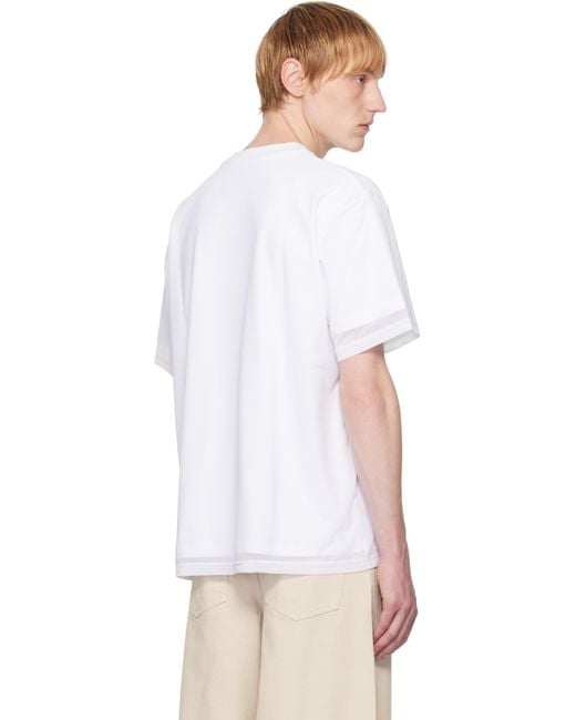 【関税込み】HELIOT EMIL ホワイト Pellucid Tシャツ メンズ HELIOT EMIL ホワイト Pellucid Tシャツ ホワイト | Lyst