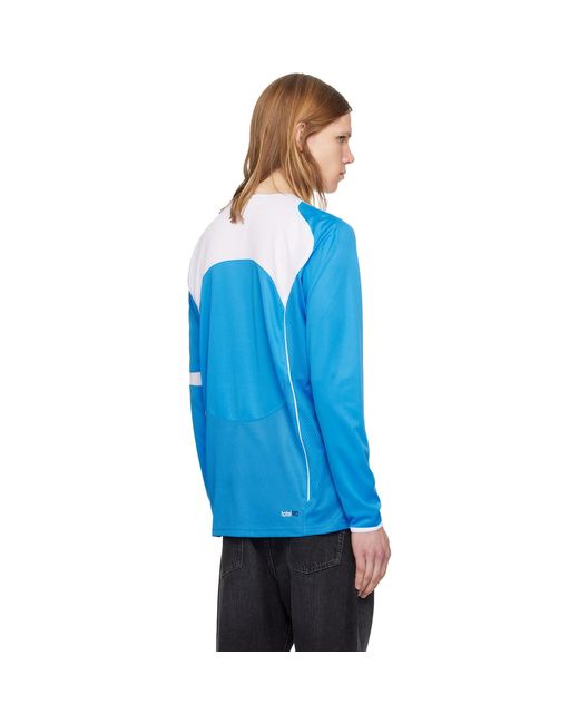 Nike Blue Total 90 Dri-fit Long-sleeve Football Jersey for men