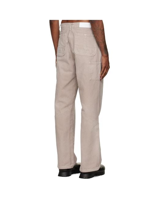 ALEXANDER DIGENOVA Natural Taupe Underground Cargo Pants for men