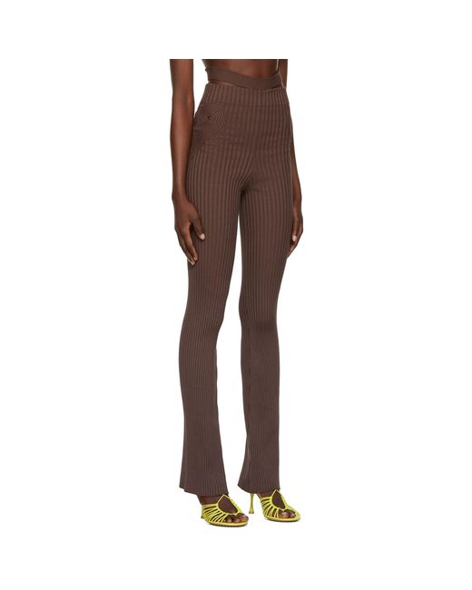 ANDREADAMO Brown Andreādamo Cut-out Trousers