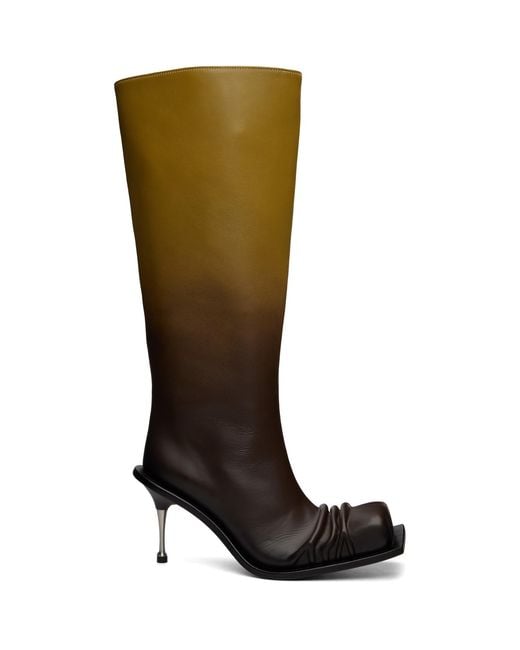FIDAN NOVRUZOVA Black Stiletto Heel Classic Square Toe Boots