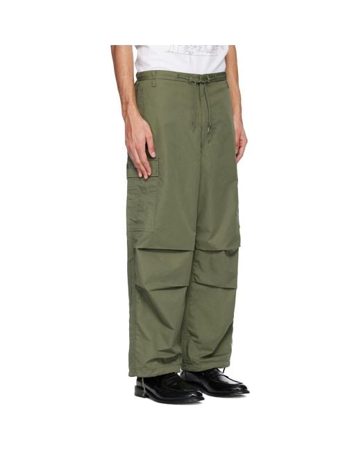 (w)taps Green Nyco Weather Cargo Pants for men