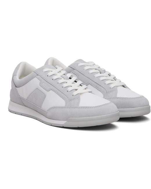 Boss Black Satin Low Sneakers for men