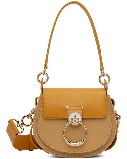 Chloé Tan Small Tess Bag Lyst UK