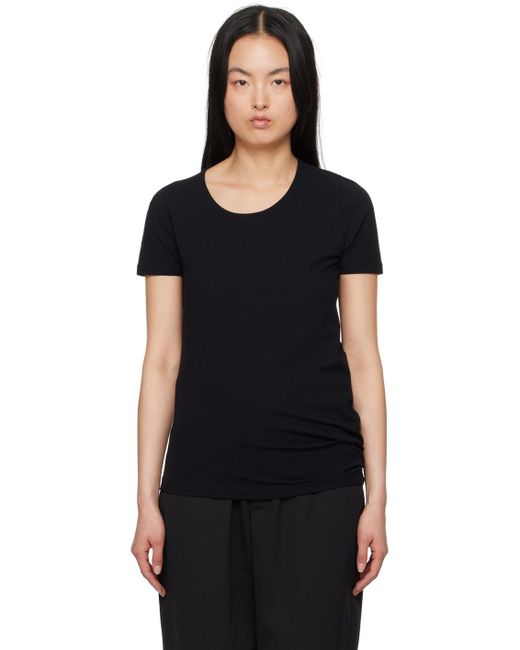 Lemaire Black Twisted T-Shirt