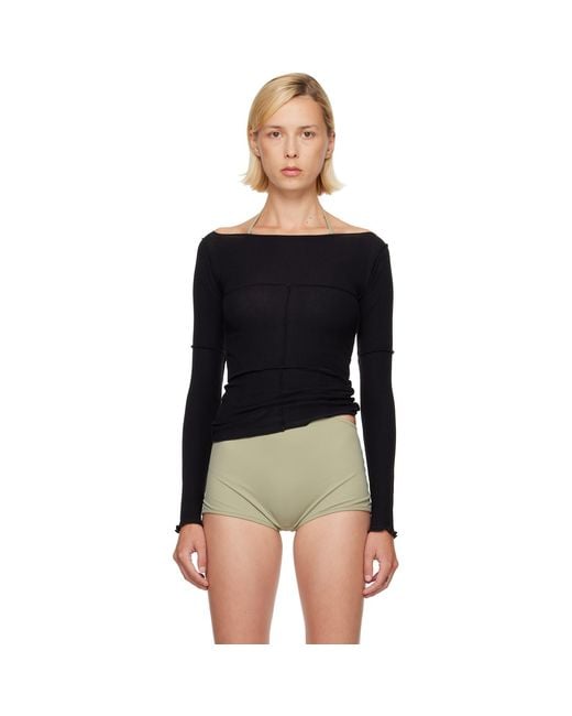 Baserange Black Ssense Exclusive Cinder Long Sleeve Top