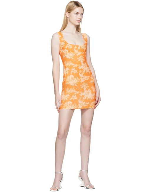 Miaou Black Orange Vivi Minidress