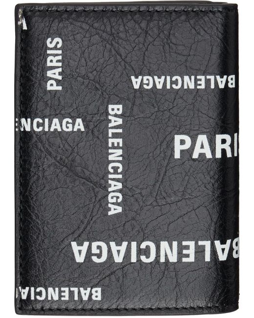 Balenciaga Black Logo Wallet for men