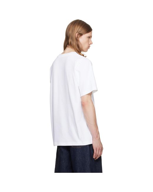 Casablanca White Diamond Logo Short Sleeve T-Shirt for men