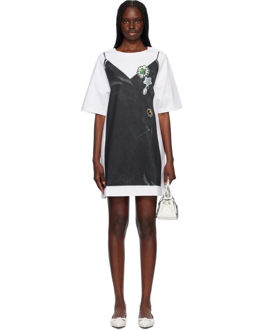 Marc Jacobs Black Trompe L'Oeil T-Shirt Minidress