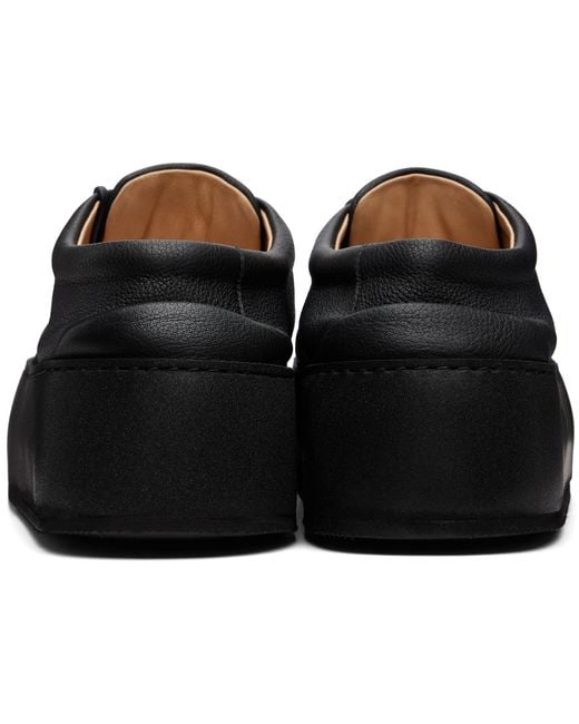 Marsèll Black Cassapana Pebbled Leather Sneakers for men