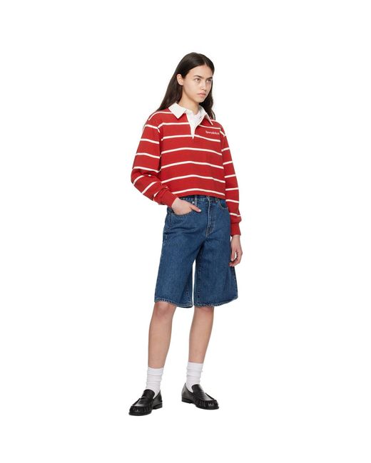 SLVRLAKE Denim Blue Baggy Grace Denim Shorts