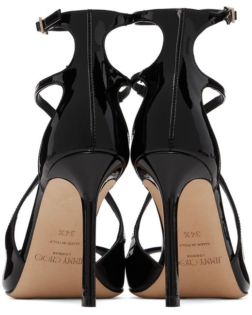 Jimmy Choo Black Azia 95 Heeled Sandals