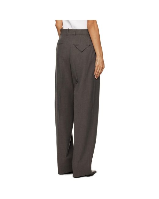 Bottega Veneta Black Light Wool Trousers