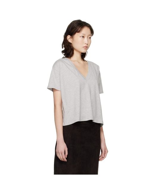 Loulou de Saison Black 'Faaa Lds' V-Neck T-Shirt