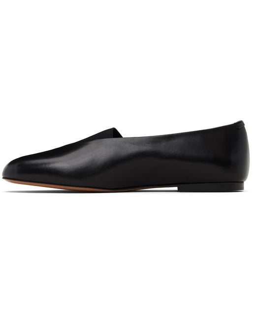 Jil Sander Black Elyss Ballerina Flats