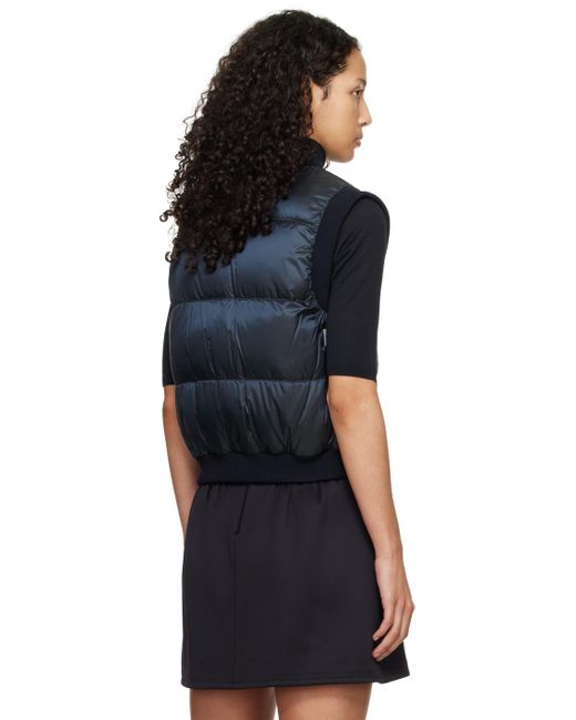 Max Mara ネイビー Asoft ダウンベスト Black