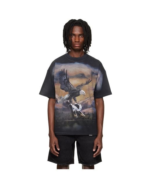 Represent Black Chrome Flight T-Shirt for men