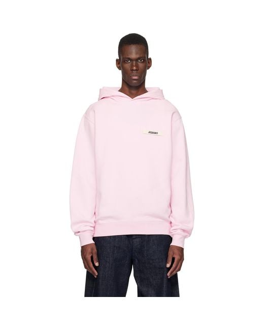 Jacquemus Pink 'The Gros Grain' Hoodie for men