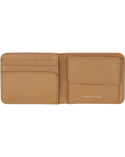 Dries Van Noten Brown Leather Wallet for men