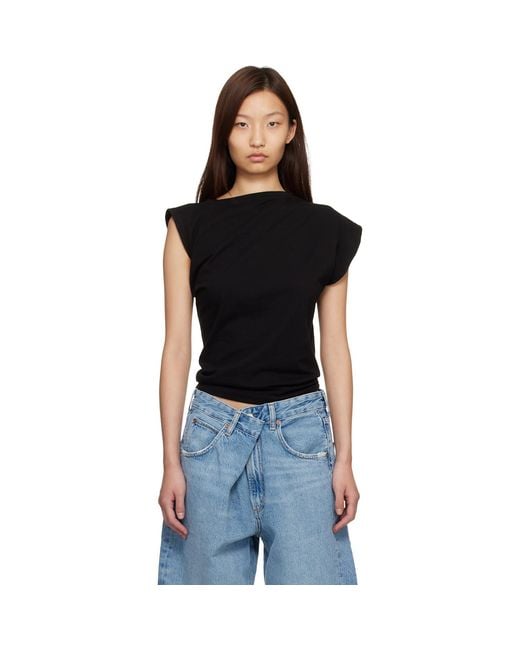 Agolde Black Beth T-Shirt