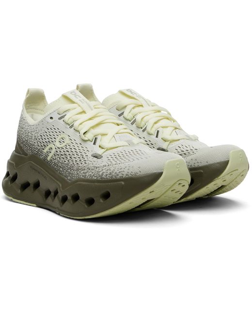 On Shoes Black Khaki Cloudsurfer Max Sneakers
