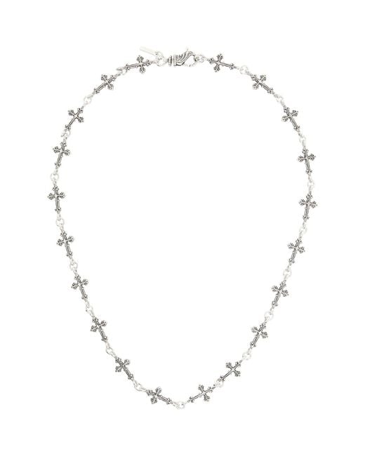 Emanuele Bicocchi Metallic Multi-Cross Avelli Necklace for men