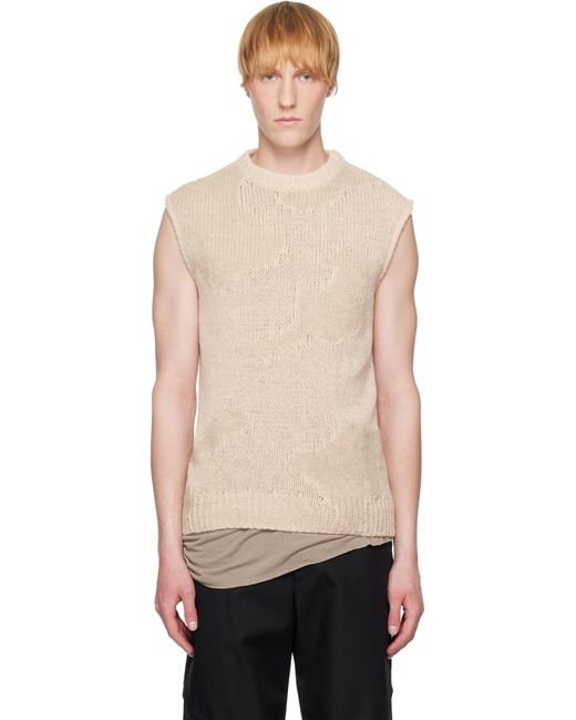 HELIOT EMIL Black Ophiolite Knit Vest for men