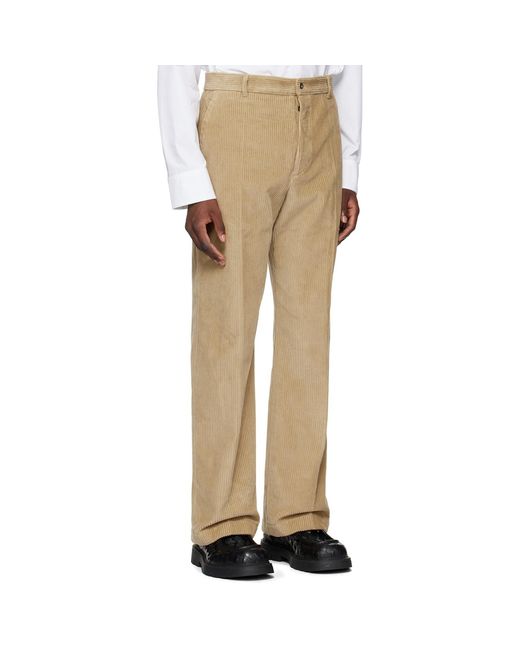 Bottega Veneta Natural Creased Trousers for men