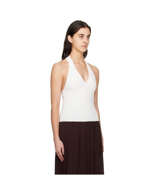 Esse Studios White Obie Tank Top