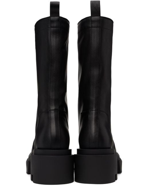 Rick Owens Black Bogun Pull On Boots for men