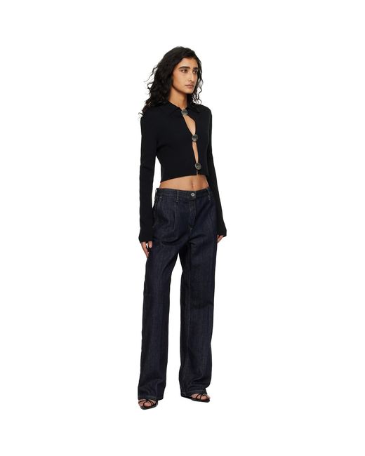 Jil Sander Black Cropped Cardigan